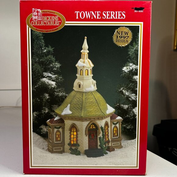 Santa's Workbench Hope Chapel Lighted Christmas Building from 1997 - Picture 3 of 9